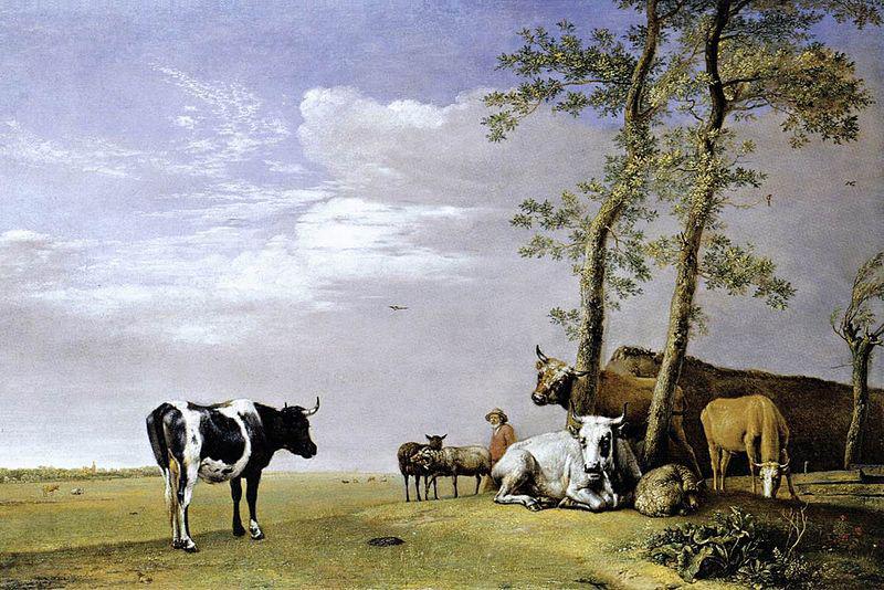 paulus potter A Husbandman with His Herd France oil painting art